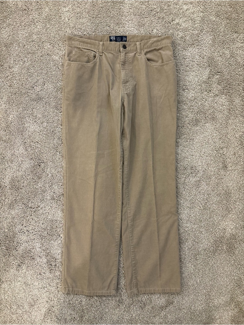 Vintage Polo Ralph Lauren Corduroy Khaki Pants Mens 34.29.5 (Tagged 34x30)